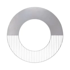 Grille et plaque chauffante pour barbecue Ø 58 cm