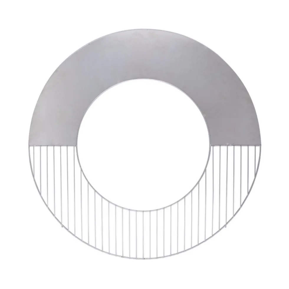 Grille et plaque chauffante pour barbecue Ø 58 cm