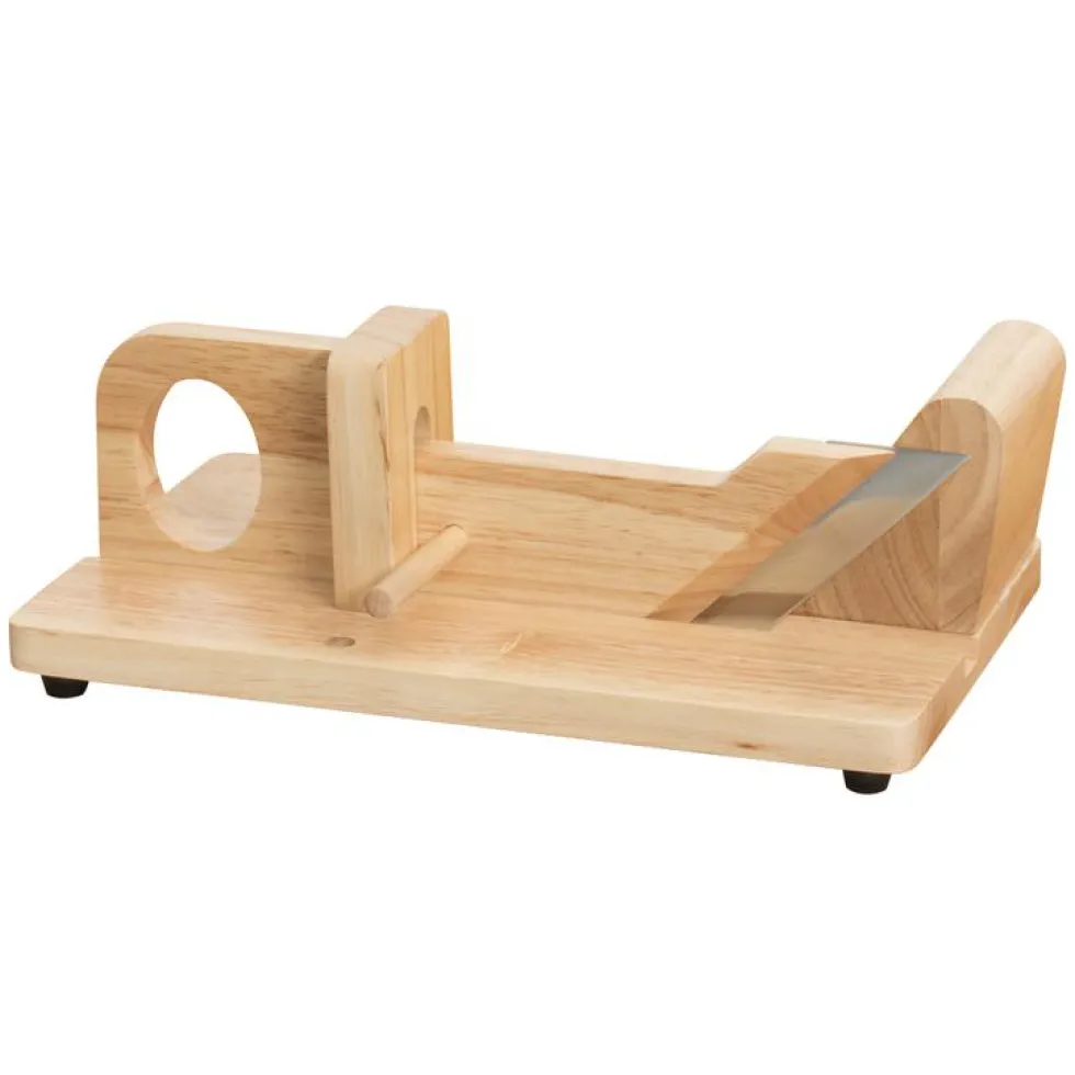 Guillotine à saucisson en bois et inox 22 cm