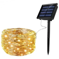 Guirlande électrique coloris transparent en plastique 8 modes d'éclairage Stella - 20 m