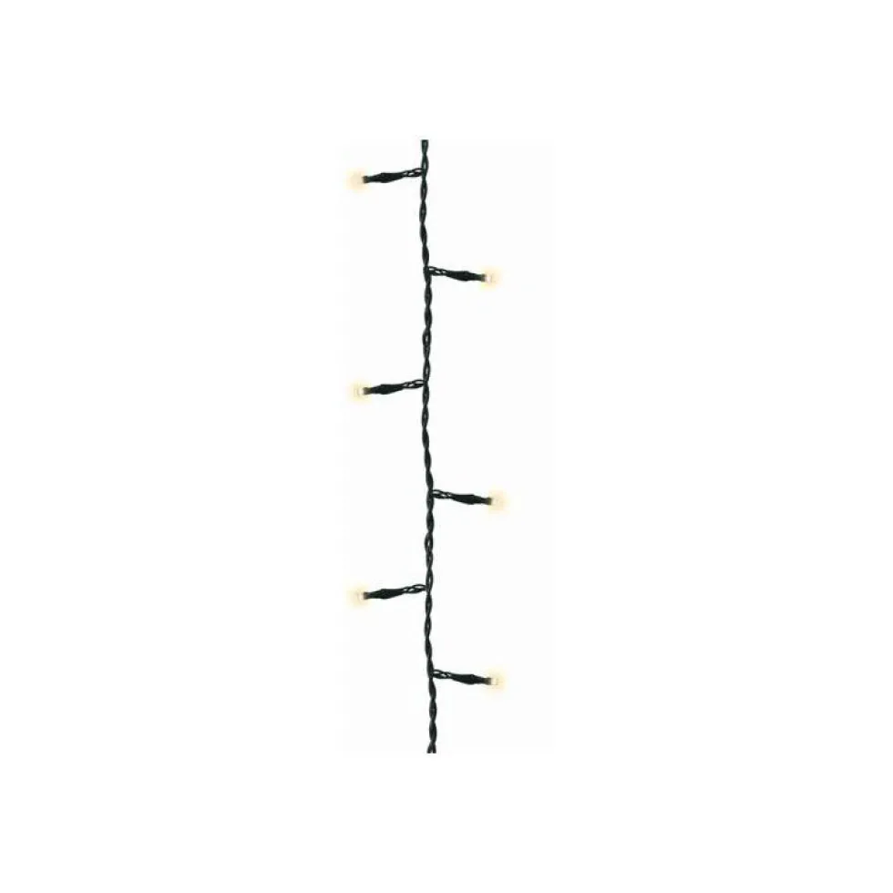 Guirlande lumineuse extérieure animée blanc chaud à LED solaire - 1,2 x 20 m