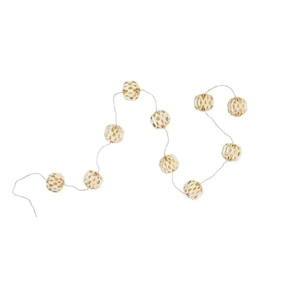 Guirlande Papier 10 boules 2,5 m