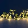 Guirlande solaire Blachère décoration lierre blanc chaud 80 LED - 4 m