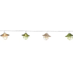 Guirlande solaire décoration métal Blachère blanc chaud 10 LED - 2,25 m
