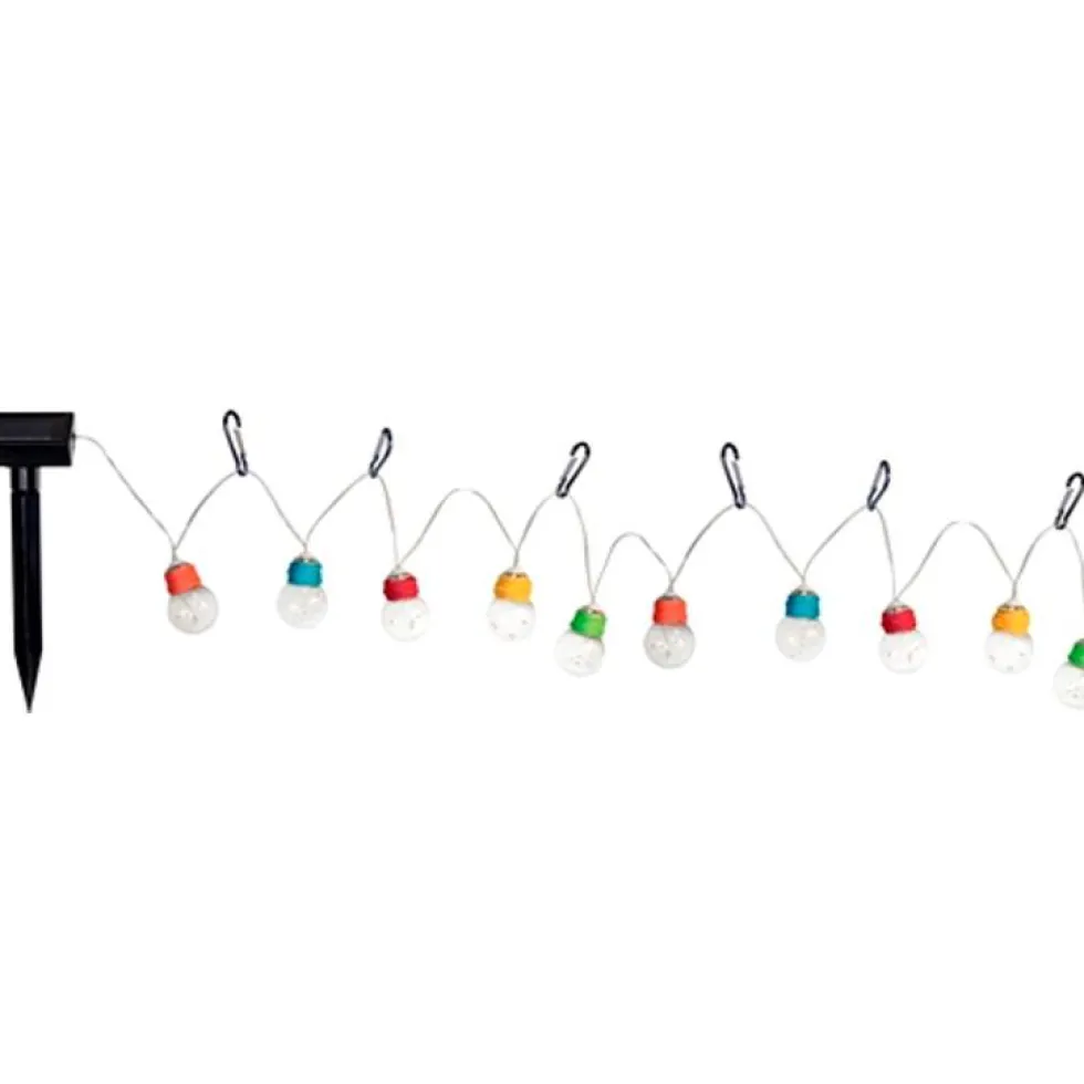 Guirlande solaire Escape de 10 ampoules multicolores à mini LED 180 cm