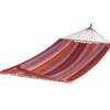Hamac à barre double en polypropylène rouge carmina Jobek Komplice - 300 x 125 cm
