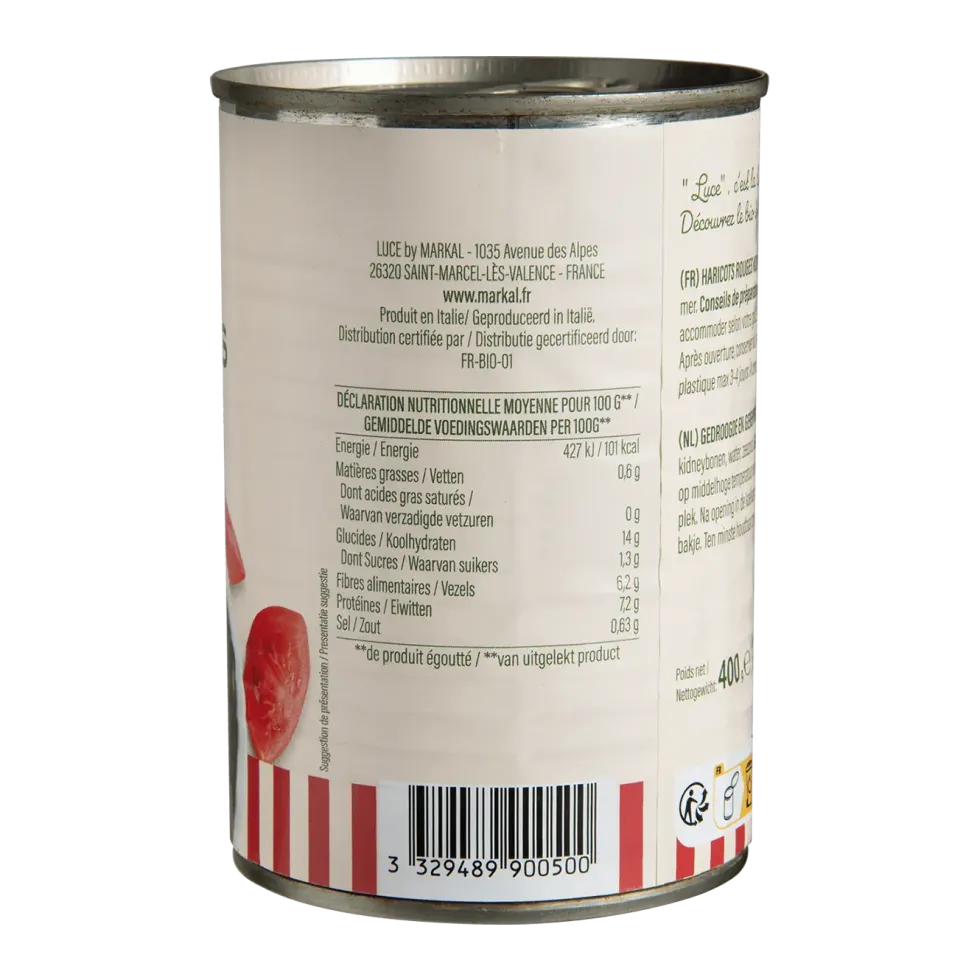 Haricots rouges kidney bio Luce - 400 g