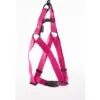 Harnais baudrier réglable rose pour chien - 2,5x70/90 cm