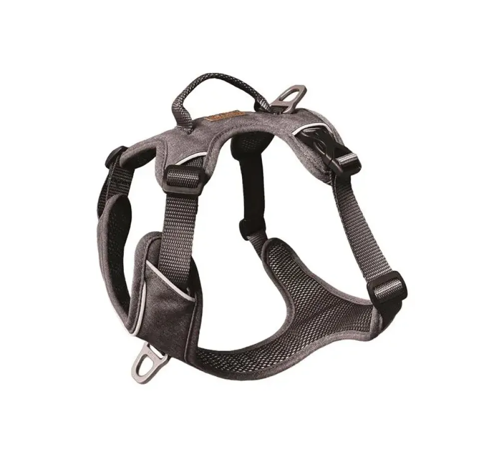 Harnais pour chien coloris gris anthracite Kyflie Momentum Urban - Taille 1