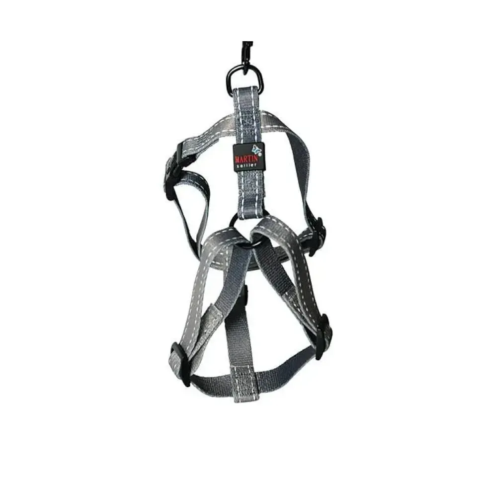 Harnais réglable gris 50/70 cm Martin Sellier
