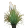 Herbe de Pampa pot zinc 135 cm