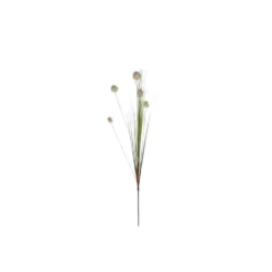 Herbe Pom Pom blanche fleur artificielle H 84 cm