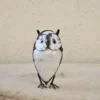 Hibou blanc en métal recyclé Chouette & Co