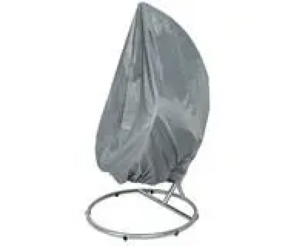 Housse en polyester gris pour fauteuil d’extérieur