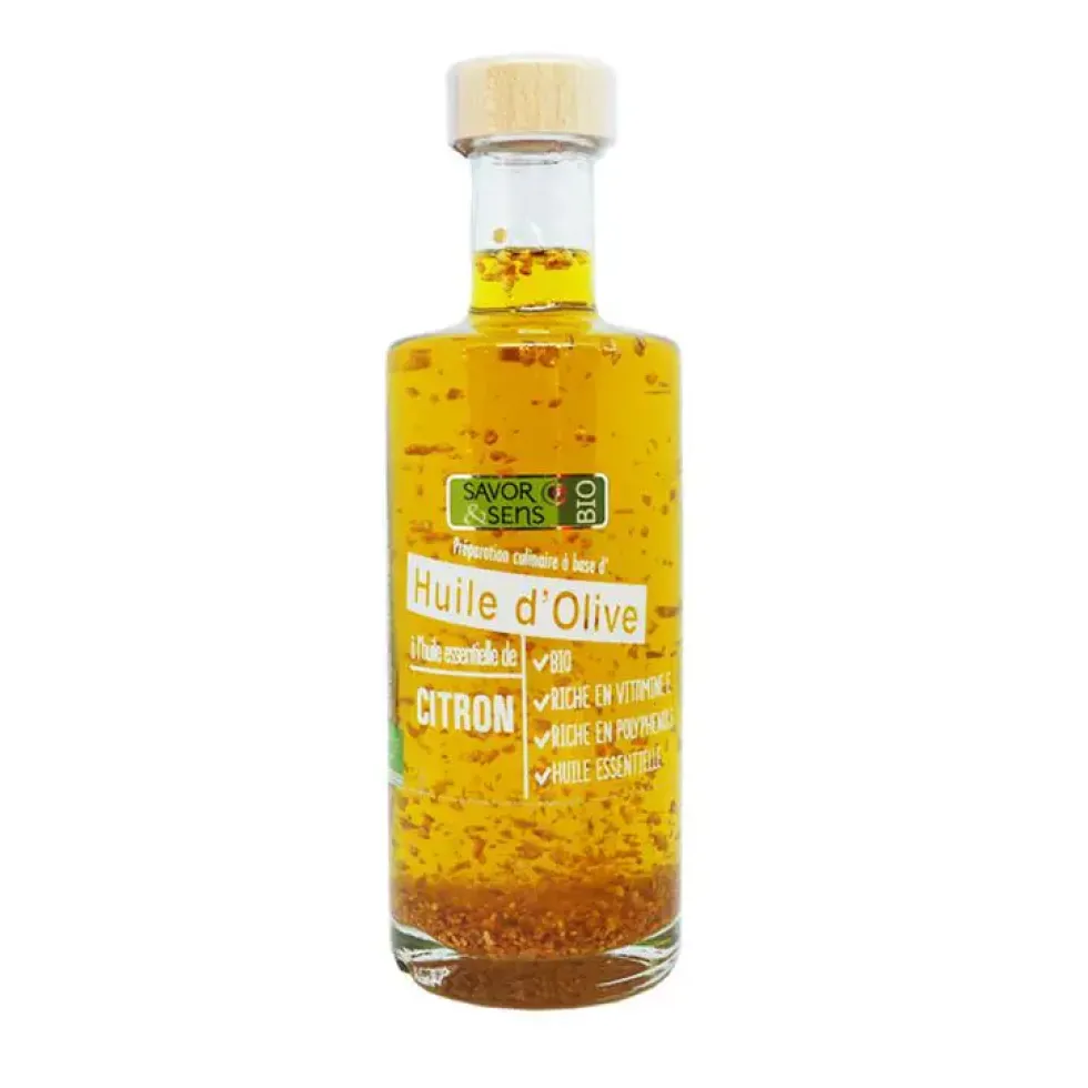 Huile d'olive au citron 25 cl