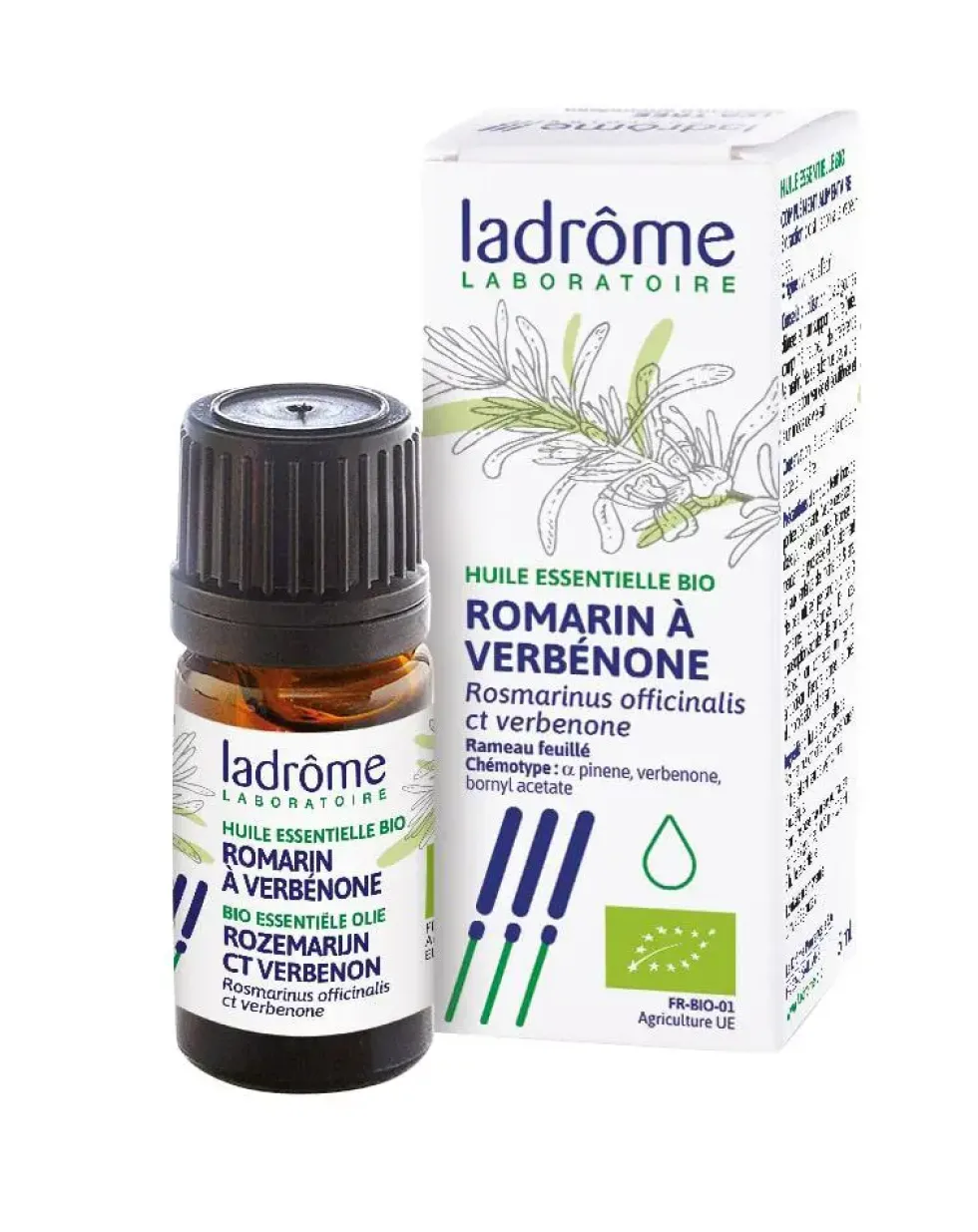 Huile essentielle bio de Romarin à verbénone Ladrôme - 10 ml