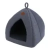 Igloo pour chat gris Wouapy Teddy petit modèle - 35 x 35 x 38 cm