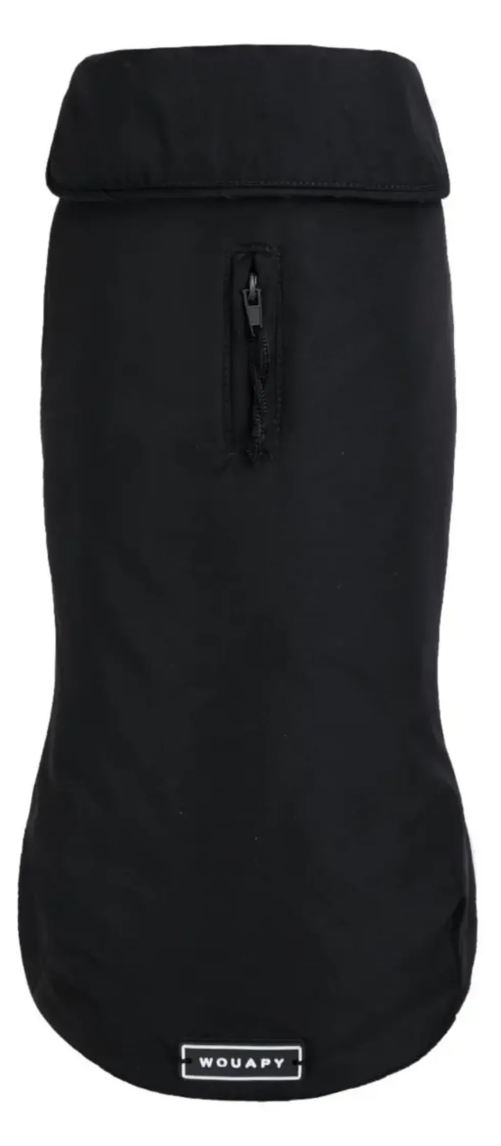 Imperméable pour chien en nylon recyclé coloris noir Wouapy Economic - taille 28