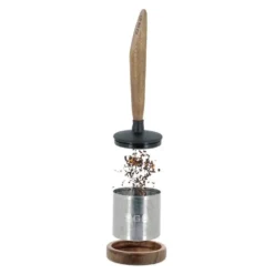 Infuseur à thé Oscar en hêtre et inox