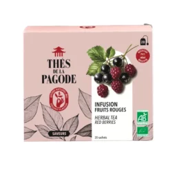 Infusion bio aux fruits rouges Thés de la Pagode - 20 infusettes