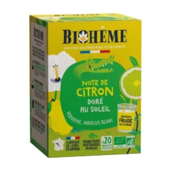 Infusion bio Biohême note de citron doré au soleil - 20 infusettes
