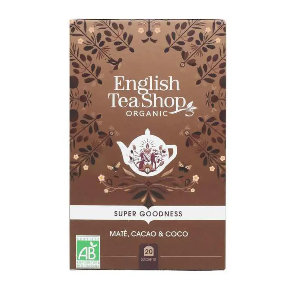 Infusion maté, cacao et coco bio English Tea Shop - 20 sachets