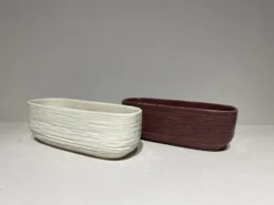 Jardinière trio coloris multicolore en céramique - 20,5 x 8 x 6,8 cm