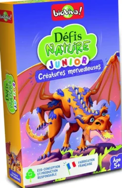 Jeu de cartes Défis Nature Junior Créatures merveilleuses aux Éditions Bioviva