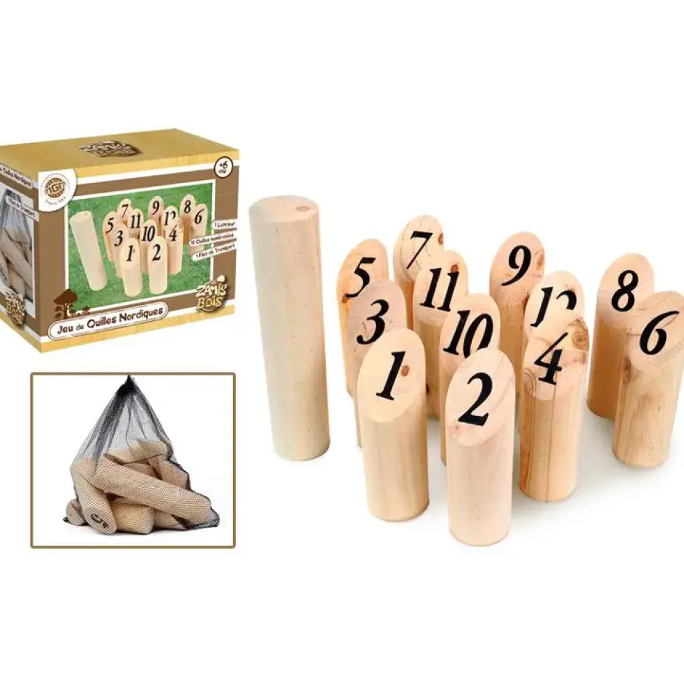 Jeu de quilles nordique bois à partir de 6 ans