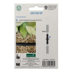 4 jonctions cannelées Ø 13/16 mm botanic® - Arrosage goutte à goutte
