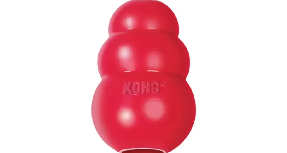 Jouet Chien Kong 10cm classic large rouge