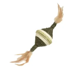 Jouet à griffer pour chat coloris vert Bobby Youpi - 12 x 8 cm