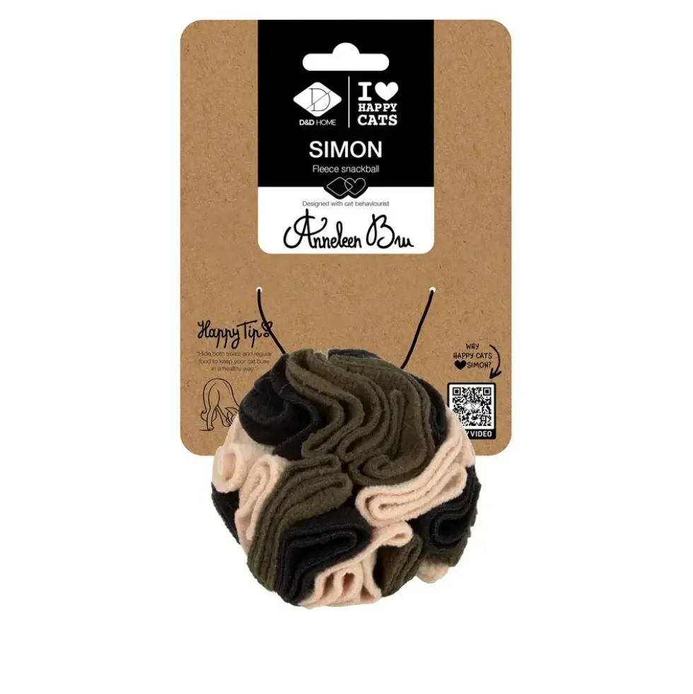 Jouet pour chat coloris multicolore Balle à friandises D&D Home Simon