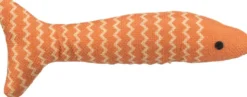Jouet pour chat en tissu coloris multicolore poisson avec catnip Trixie - 20 cm