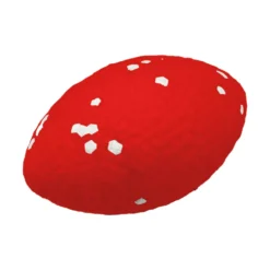 Jouet pour chien ballon de rugby rouge Bubimex Ultra Strong - 12,5 x 7,5 cm
