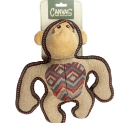 Jouet pour chien coloris marron peluche gorille Duvoplus Canvas - 29 x 24 x 9 cm