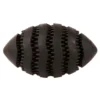 Jouet pour chien en caoutchouc coloris noir distributeur de friandises rugby Bite Me Nibble - Taille L 15 x 8,6 x 8,6 cm