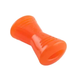 Jouet pour chien en caoutchouc coloris orange os Bionic - Taille M
