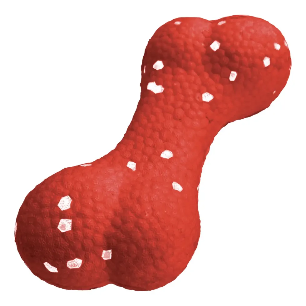 Jouet pour chien os rouge Bubimex Ultra Strong - 15 x 7 cm