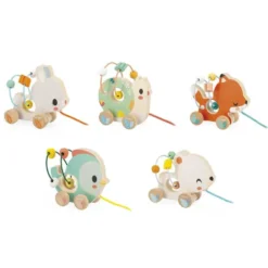 Jouets en bois Janod Looping animaux - dès 1 an