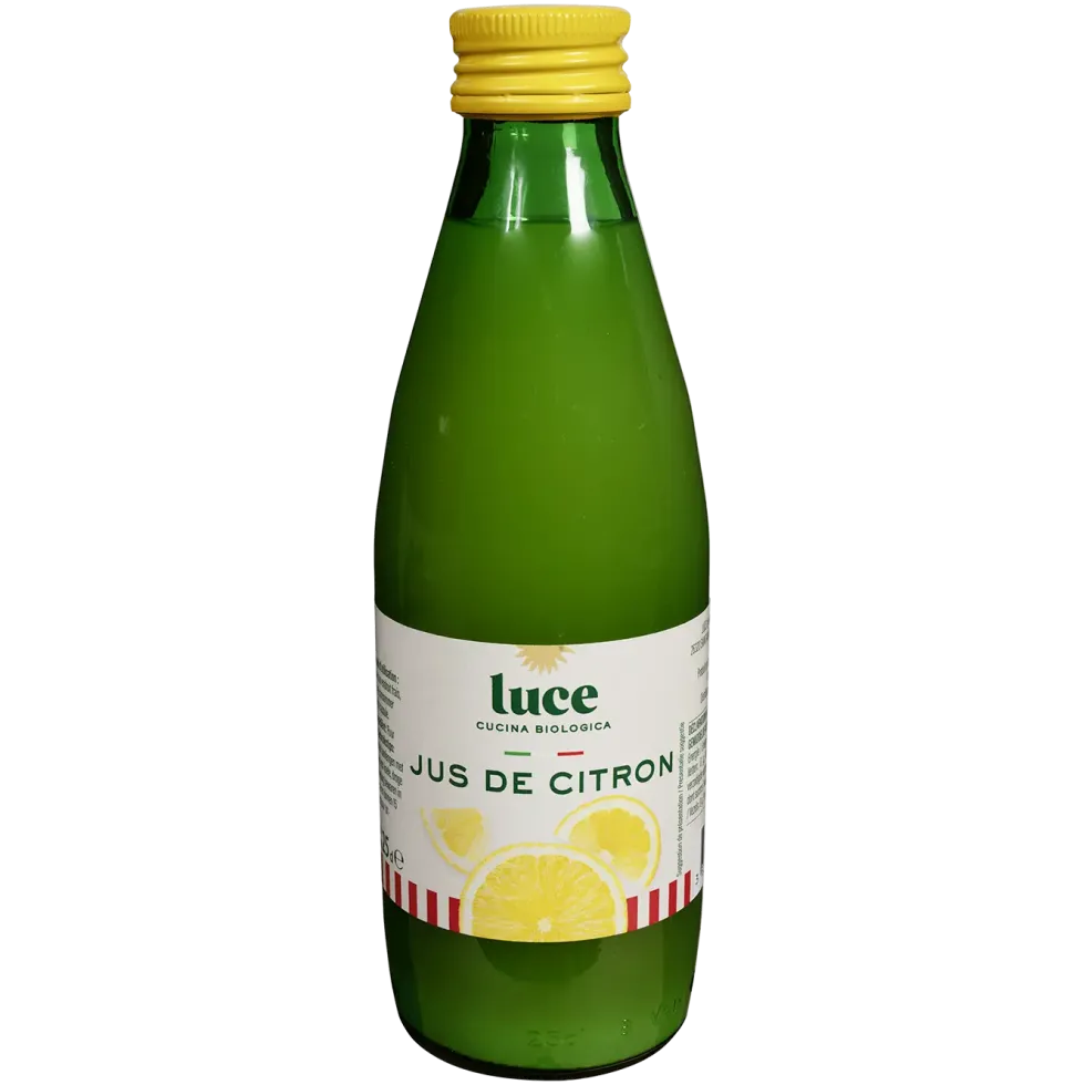 Jus de citron bio bouteille Luce - 250 ml