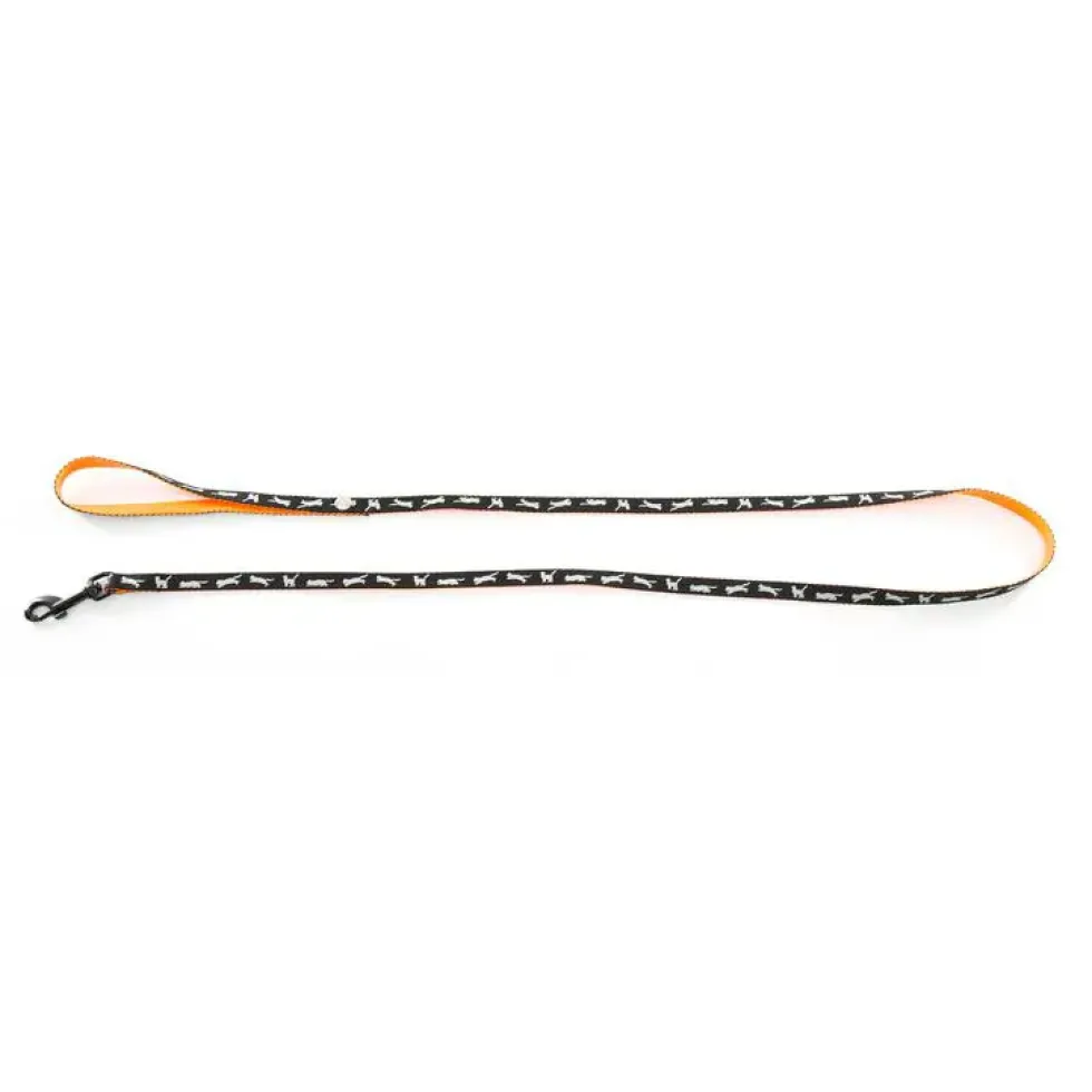 Laisse Cat Bi-color pour chat noire - 120 cm