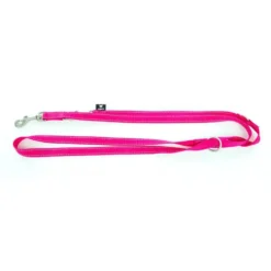 Laisse multi-positions Neo+ rose pour chien 2x200 cm