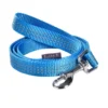 Laisse pour chien en nylon tressé coloris bleu Bobby Safe - Taille S/M