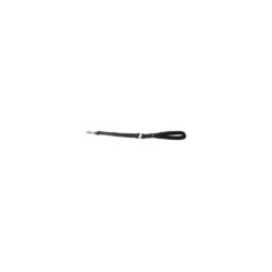 Laisse Super Confort noire pour chien - 3x55 cm