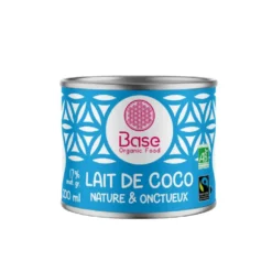 Lait de coco nature équitable 17% mg bio Base organic food - 200 ml