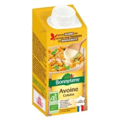 Lait végétal avoine cuisine bio Bonneterre - 20 cl