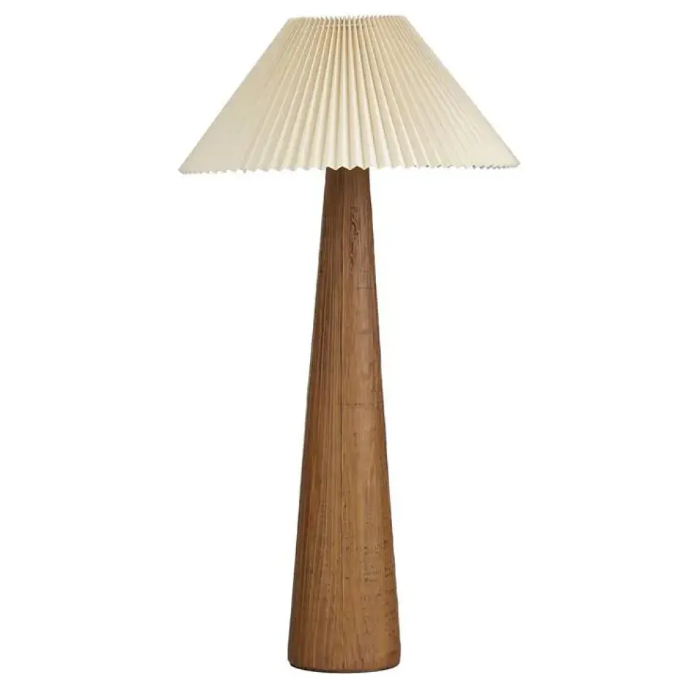 Lampadaire en polyrésine marron Frey - Ø 54 x H 102 cm