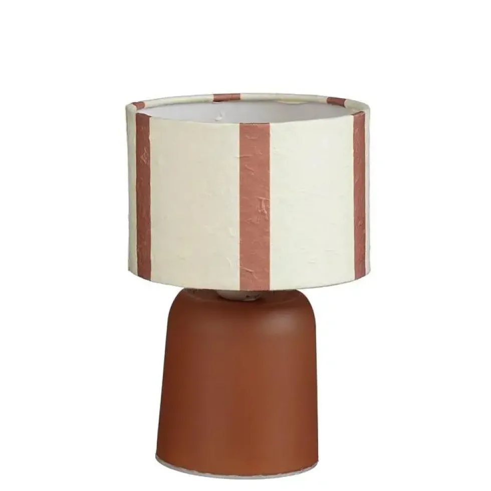Lampe en verre marron à LED Largo - Ø 13 x H 20 cm