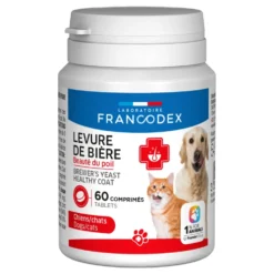 Levure de bière pour chien et chat - 60 comprimés
